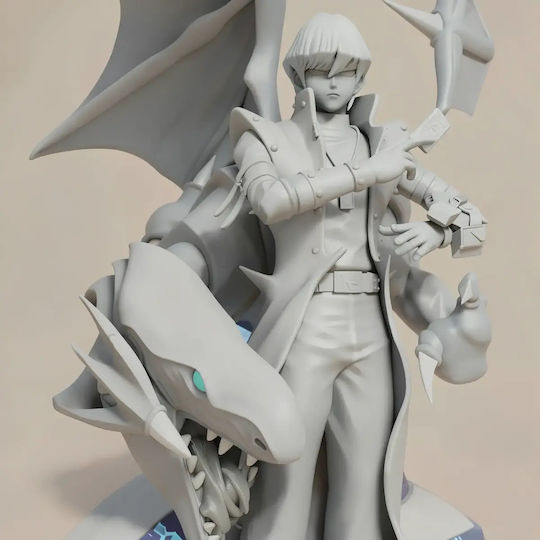 Небоядисана 3D Фигура Kaiba Blue Eye 3D Боядисване DIY Подарък Цветове 15,2 См 1:12