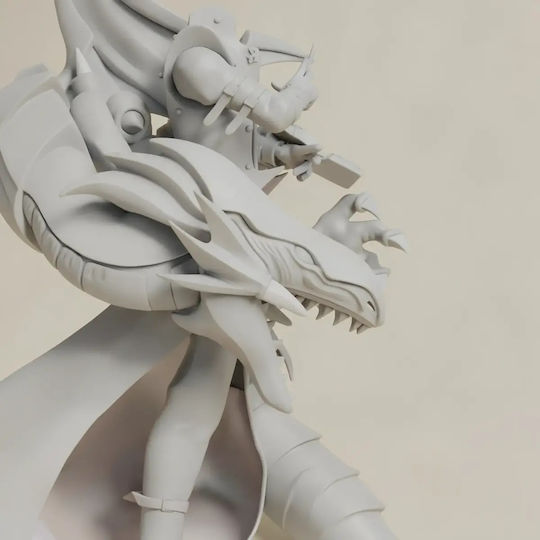 Небоядисана 3D Фигура Kaiba Blue Eye 3D Боядисване DIY Подарък Цветове 15,2 См 1:12
