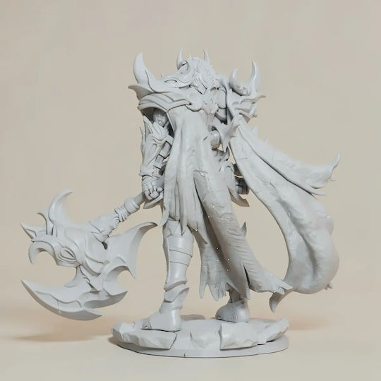 Unpainted 3D Figure Ares Lion 3D Printing Model God War Painting DIY Gift Colors 20 Cm 1:8