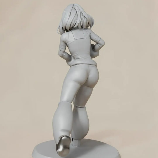 Άβαφη 3d Sammelbare Figur Ochako Uraraka Stand Alone Digitale Skulptur Βάψιμο Diy Δώρο Χρώματα 20 Cm 1:8