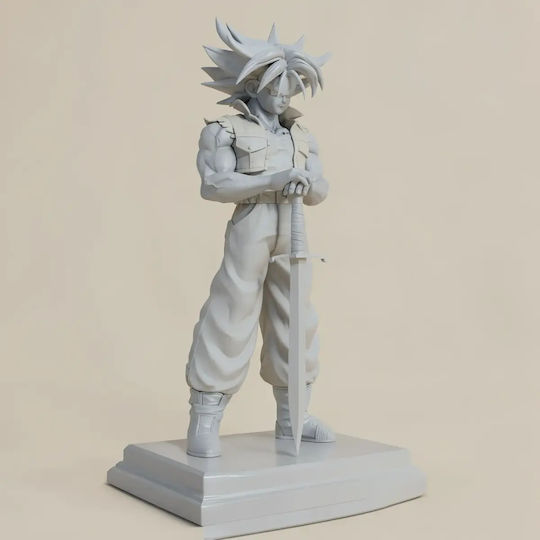 Άβαφη 3d Φιγούρα Future Trunks Stand Sword 3d Βάψιμο Diy Δώρο Χρώματα 15,2 Cm 1:12