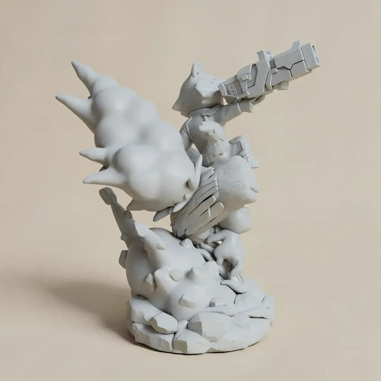 Unpainted 3D Chibi Figure Rocket Groot Guardians Galaxy Painting DIY Gift Colors 15.2 Cm 1:12