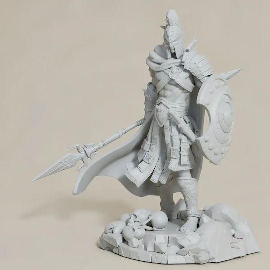 Άβαφη 3d Φιγούρα Ares God War Fanart Ready To Βάψιμο Diy Δώρο Χρώματα 20 Cm 1:8