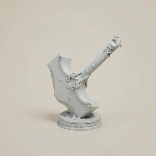Unpainted 3D Figure Cosplay Mjolnir Hammer God War Ragnarok Painting Diy Gift Colors 15.2 Cm 1:12
