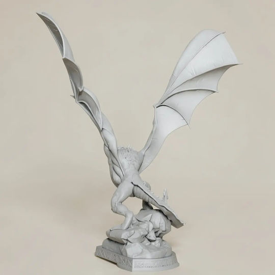 Unbemalte 3d Figur Drogon Spiel der Throne 3d Bemalung Diy Geschenk Farben 20 Cm 1:8