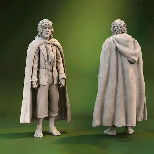 Небоядисана 3D Фигура Pippin Took Hobbit Боядисване DIY Подарък Цветове 15,2 см 1:12