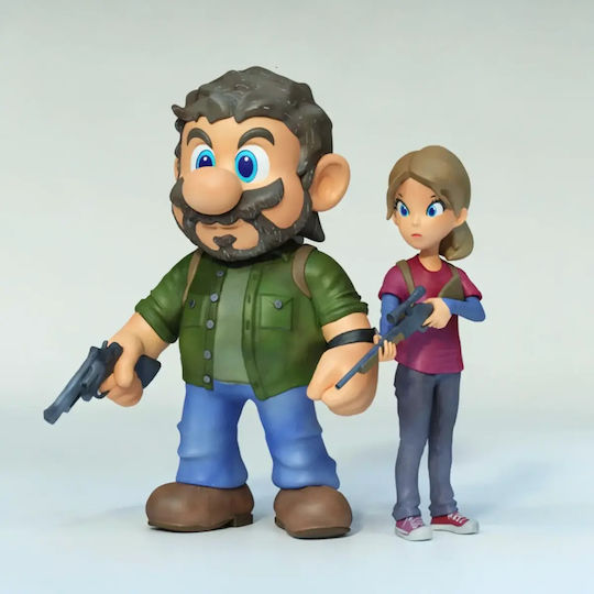 Unpainted 3D Figurine Last of Us Super Mario Version Painting Diy Geschenk Farben 30 Cm 1:6