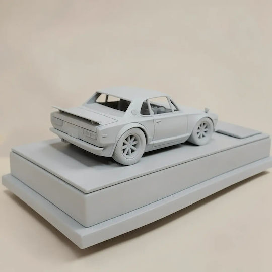 Unpainted 3D Figure Model Kit Car Nissan Skyline 2000 GTR Painting DIY Gift Colors 30 cm 1:6