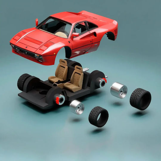 Unpainted 3D Figure Model Kit Car 288 Gto Painting Diy Gift Colors 15.2 Cm 1:12