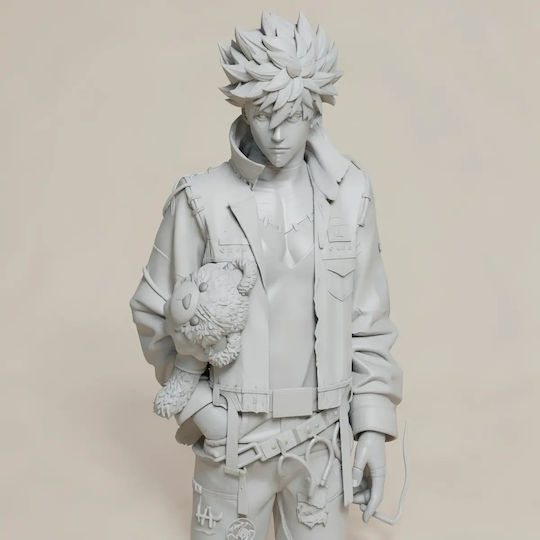 Άβαφη 3d Φιγούρα Dabi My Hero Academia Bear Βάψιμο Diy Δώρο Χρώματα 30 Cm 1:6