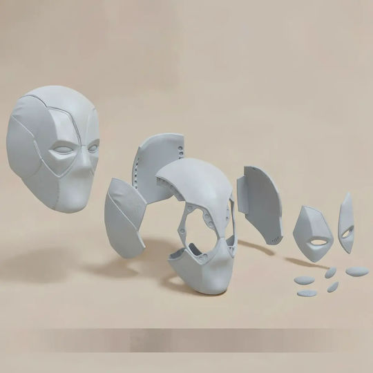 Figurină 3D Nevopsită Cosplay Casca Deadpool Deadpool 3 Altă Versiune Vopsire Diy Cadou Culori 20 Cm 1:8