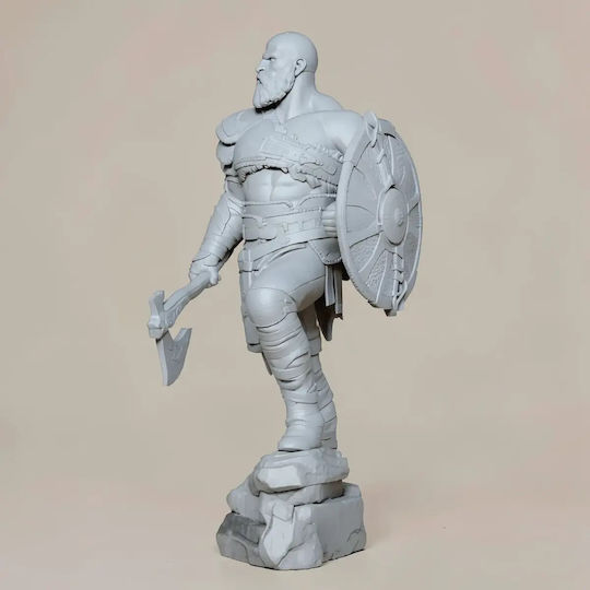 Небоядисана 3D Фигура Кратос Стоящ V4 3D Печатна Фигурка Бог На Войната Боядисване Направи Си Сам Подарък Цветове 20 См 1:8