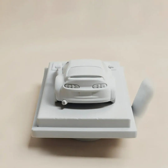 iLovePrints Sammelbare Figuren Abgeflammte 3D Figur Modell Kit Car Toyota Supra Mk4 Bemalt Diy Geschenk Farben 30 Cm 1:6