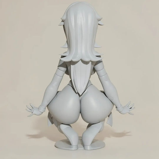 Unpainted 3D Figure Goth Rosalina Super Mario Pin Up Painting DIY Gift Colors 15.2 Cm 1:12