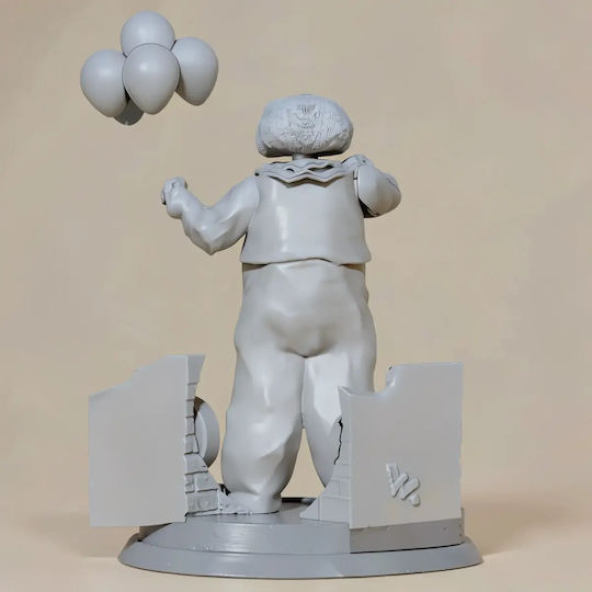 Unpainted 3D Figure Pennywise 80s Digital Painting DIY Gift Colors 30 Cm 1:6