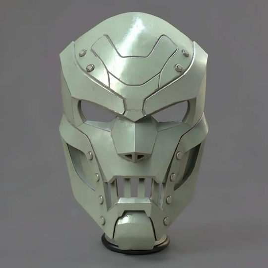 Небоядисана 3D Фигура Cosplay Каска Fortnite Dr Doom Боядисване DIY Подарък Цветове 15,2 См 1:12