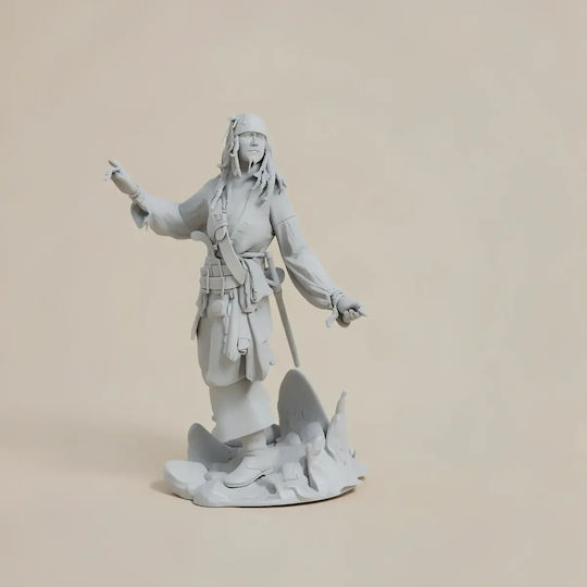 Unpainted 3D Figure Jack Sparrow 191mm Painting DIY Gift Colors 15.2 Cm 1:12