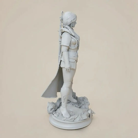 iLovePrints Sammelbare Figuren Abgebaute 3d Figur Ciri Witcher Eis Basis Bemalen Diy Geschenk Farben 15,2 Cm 1:12