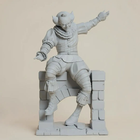 Unpainted 3D Figure Pennywise By Wall Painting DIY Gift Colors 15.2 Cm 1:12