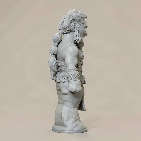 Небоядисана 3D Фигура Игра на Тронове Khal Drogo Chibi 3D Печатна Фигурка Боядисване DIY Подарък Цветове 20 см 1:8