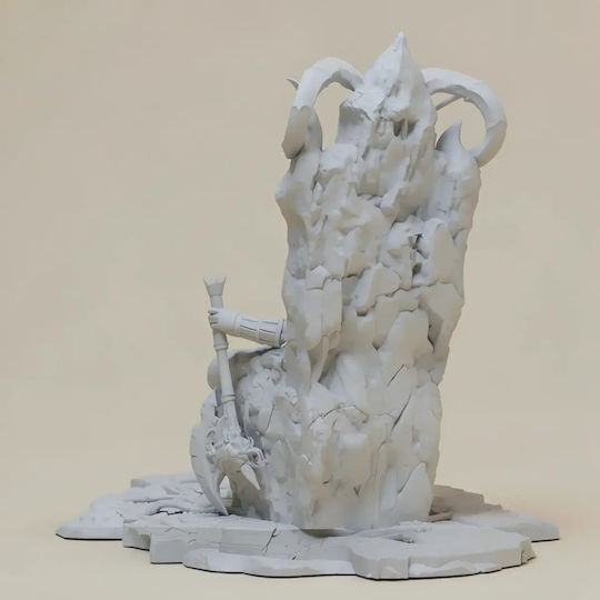 Небоядисана 3D Фигура Kratos On Throne Ready To V3 Богът На Войната Боядисване Направи Си Сам Подарък Цветове 30 См 1:6