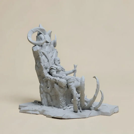 Небоядисана 3D Фигура Kratos On Throne Ready To V3 Богът На Войната Боядисване Направи Си Сам Подарък Цветове 30 См 1:6
