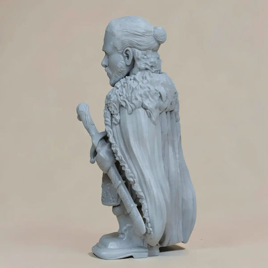 Unpainted 3D Figure Game Thrones Jon Snow Chibi 3D Printing Figurine Painting DIY Gift Colors 30 Cm 1:6