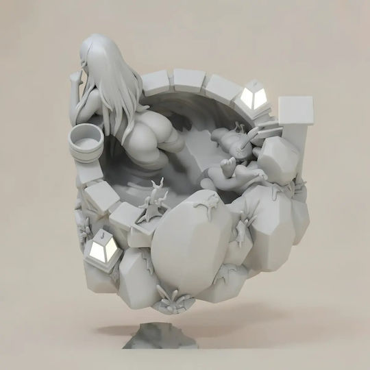 Άβαφη 3d Φιγούρα Yoruichi Bleach Bathing Sculptures 3d Printing Βάψιμο Diy Δώρο Χρώματα 30 Cm 1:6