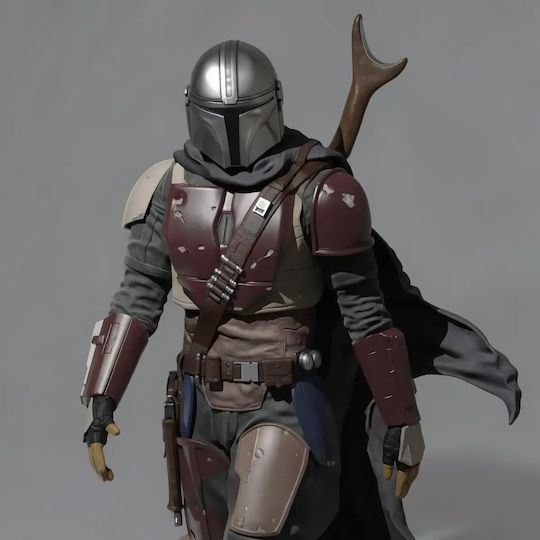 Άβαφη 3d Figur Mandalorianer Staffel 1 Walking Bereit zum Bemalen Diy Geschenk Farben 15,2 Cm 1:12