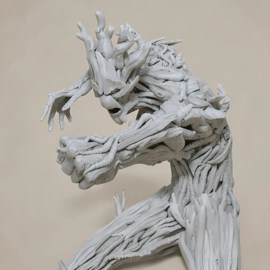 Unpainted 3D Figure Groot Comic Version Digital Painting DIY Gift Colors 20 Cm 1:8