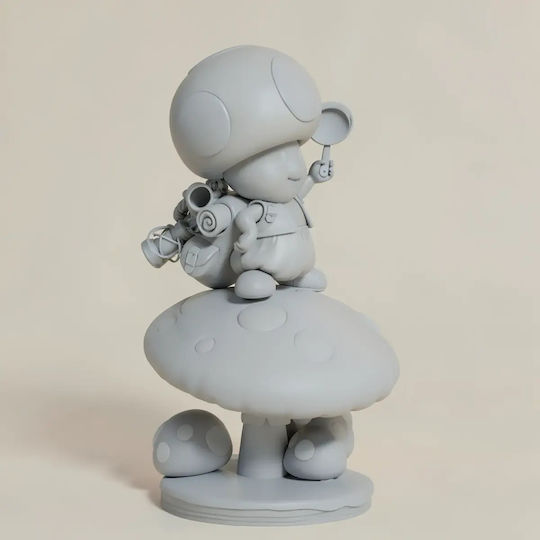 Unpainted 3D Figure Captain Toad Super Mario Painting Diy Gift Colors 30 Cm 1:6