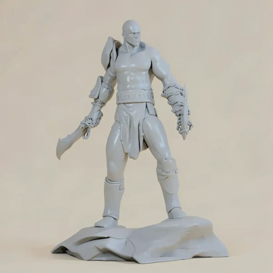 Небоядисана 3D Фигура Кратос Видео Игра Цифрово Боядисване Направи Си Сам Подарък Цветове 15,2 См 1:12