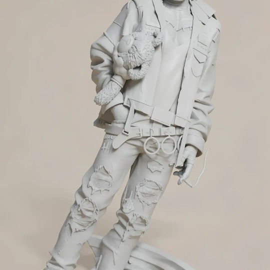 Unpainted 3D Figure Dabi My Hero Academia Bear Painting DIY Gift Colors 15.2 Cm 1:12