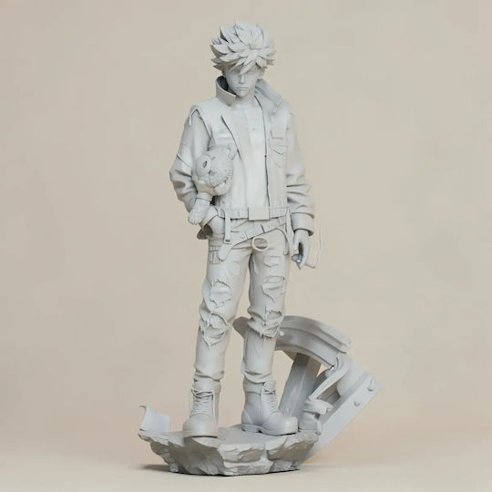 Unpainted 3D Figure Dabi My Hero Academia Bear Painting DIY Gift Colors 15.2 Cm 1:12