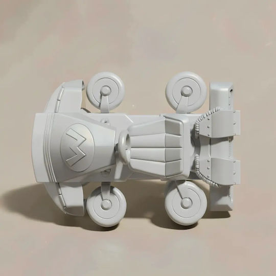 Unpainted 3D Figure Super Mario Back To Future Painting DIY Gift Colors 15.2 Cm 1:12