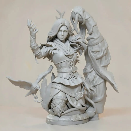 Άβαφη 3d Figur Yennefer Raben Hexer Skulpturen 3d Druck Bemalen Diy Geschenk Farben 30 Cm 1:6