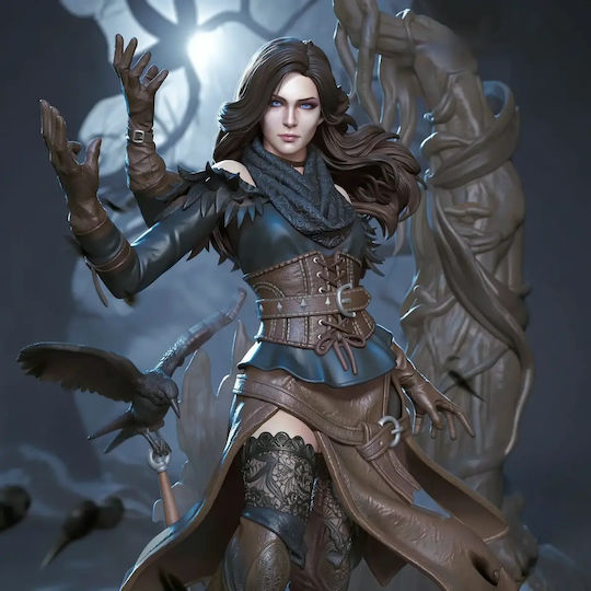 Άβαφη 3d Figur Yennefer Raben Hexer Skulpturen 3d Druck Bemalen Diy Geschenk Farben 30 Cm 1:6