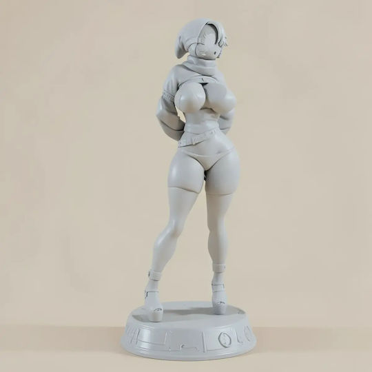Unpainted 3D Figure Shygal Thicc 3D Printing Model Super Mario Painting DIY Gift Colors 30 Cm 1:6