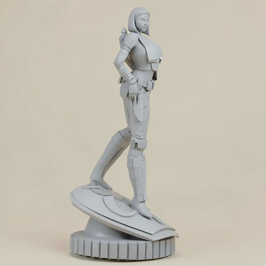 Unbemalte 3d Figur Bo Katan Mandalorian 1 10 Bemalung Diy Geschenk Farben 30 Cm 1:6