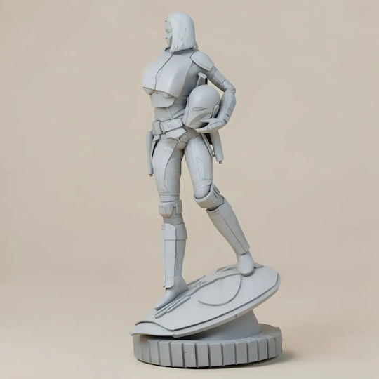 Unbemalte 3d Figur Bo Katan Mandalorian 1 10 Bemalung Diy Geschenk Farben 30 Cm 1:6