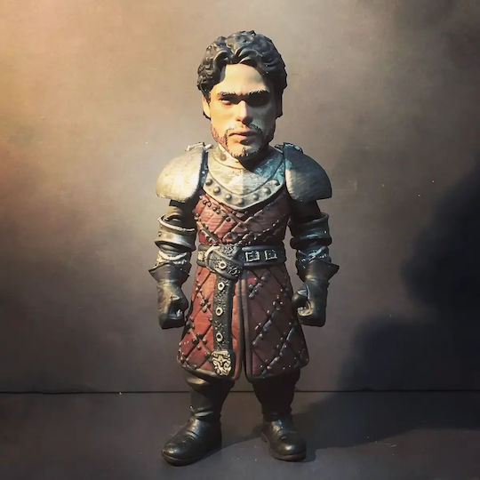 Небоядисана 3D Фигура Игра На Тронове Robb Stark Chibi 3D Печат Фигура Боядисване Направи Си Сам Подарък Цветове 15,2 См 1:12