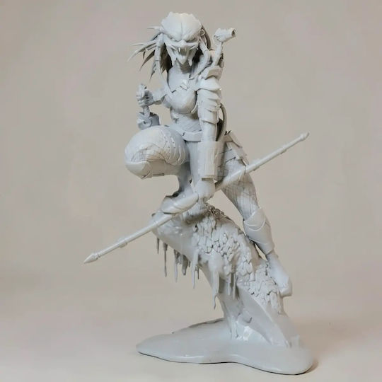 Unbemalte 3d Figur Predator Weiblich 3d Bemalung Diy Geschenk Farben 15,2 Cm 1:12
