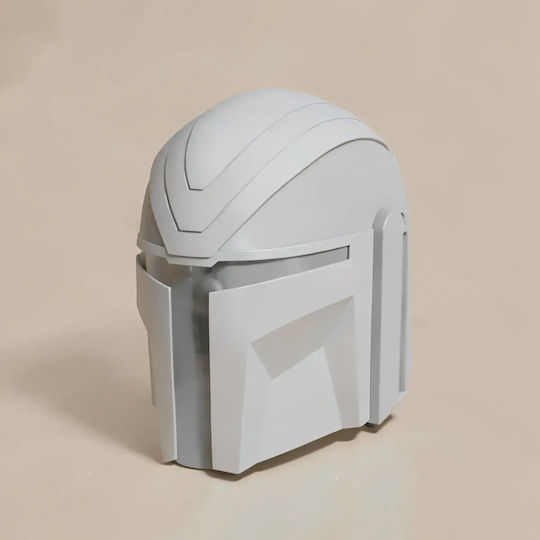 Unbemalte 3d Sammelbare Figur Cosplay Mandalorianer Helm Mandalorian Moon Knight Tragbar Bemalung Diy Geschenk Farben 30 Cm 1:6