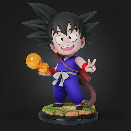 Unpainted 3D Figure Goku Dragon Ball Chibi 129mm Painting DIY Gift Colors 30 Cm 1:6
