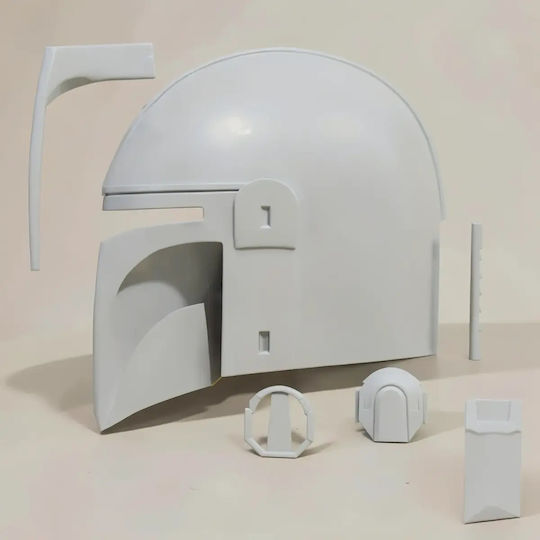 Abgebeilte 3D Figur Cosplay Din Djarin Mandalorianer Helm V2 Bemalung Diy Geschenk Farben 30 Cm 1:6