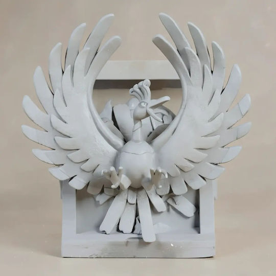 Unpainted 3D Pokemon Ruby Gameboy Gold Cartridge Ho Oh Figure Painting DIY Gift Colors 15.2 Cm 1:12
