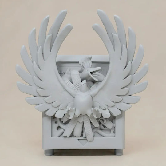 Unpainted 3D Pokemon Ruby Gameboy Gold Cartridge Ho Oh Figure Painting DIY Gift Colors 15.2 Cm 1:12