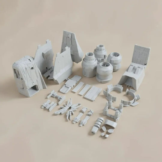Άβαφη 3d Figur Mandalorianer Razor Crest Basic Bemalung Diy Geschenk Farben 30 Cm 1:6