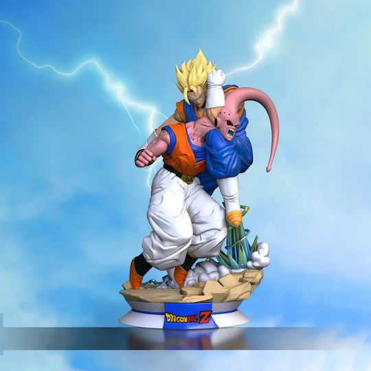 Unpainted 3D Figure Vegito Fight Super Buu Ready To Dragonball Painting Diy Gift Colors 20 Cm 1:8