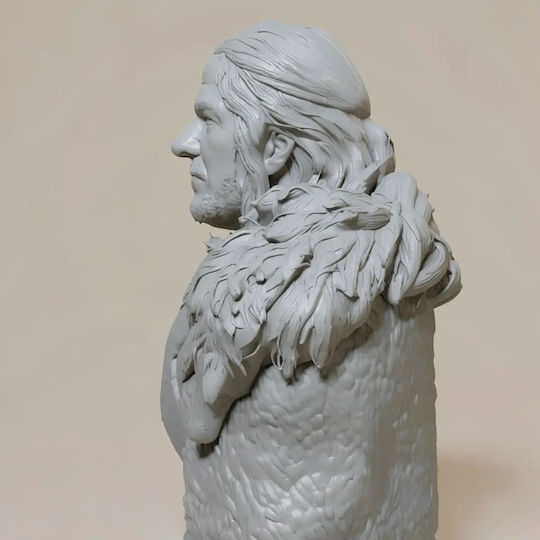 Unpainted 3D Figure Sean Bean Ned Stark Game Thrones Bust 3D Model Painting DIY Gift Colors 30 Cm 1:6